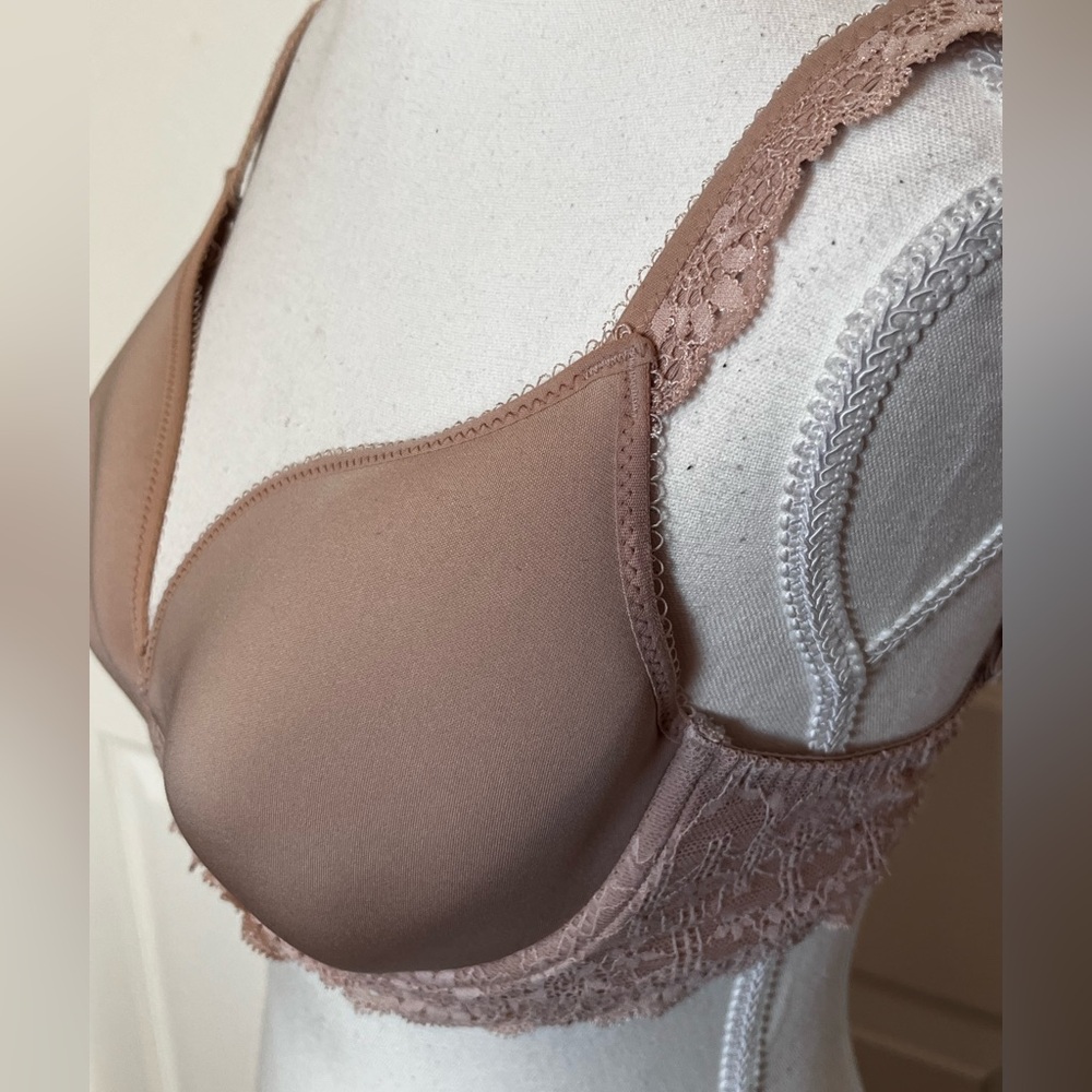 Simone Perele Lace Trimmed Tan Bra